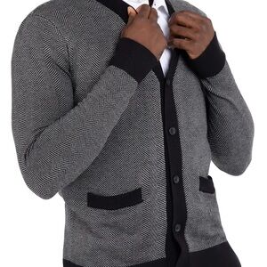 Men’s XRay Herringbone Button Front Cardigan